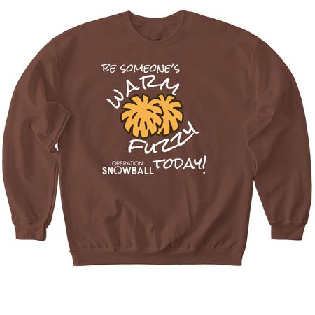 be someone?s warm fuzzy(warm tone)&nbsp;, a Cocoa Softstyle Crewneck Sweatshirt