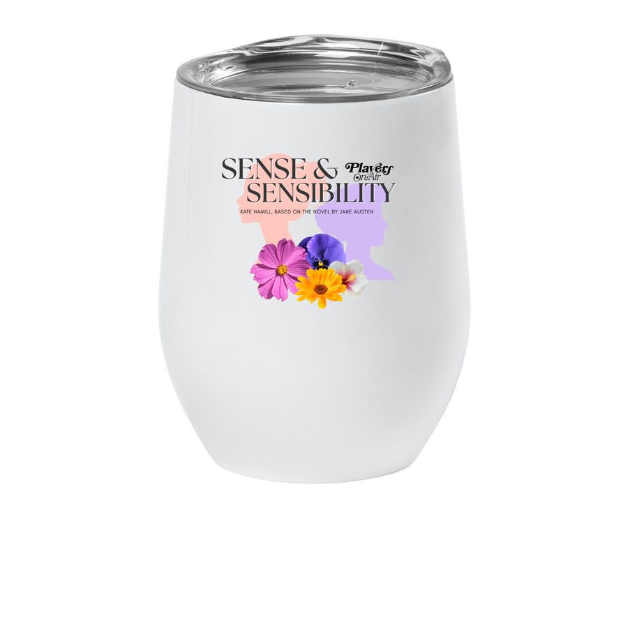Sense & Sensibility Wine Tumbler, a White Insulated Wine Cup