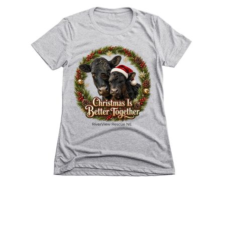 Winter shelter fundraiser-Better together&nbsp;, a Dark Heather Grey Women's Slim Fit Tee