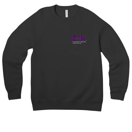 ENA Maine Chapter, a Black Premium Raglan Crewneck Sweatshirt