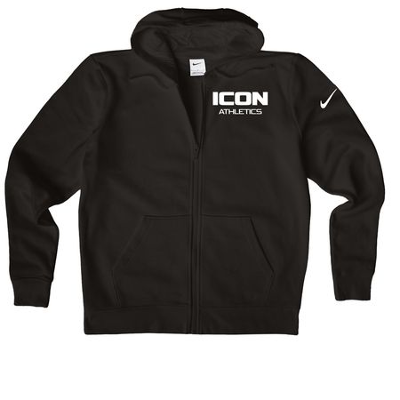 ICON X Nike, a Black Nike Women's Club Fleece Zip Up Hoodie