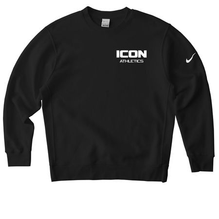 ICON X Nike, a Black Nike Club Fleece Crewneck Sweatshirt