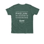 PMSF Simple Shirts, a Heather Forest Premium Youth Tee (back-view)