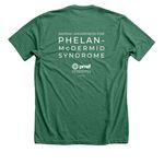 PMSF Simple Shirts, a Heather Grass Green Premium Unisex Tee (back-view)