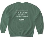 PMSF Simple Shirts, a Military Green Softstyle Crewneck Sweatshirt (back-view)