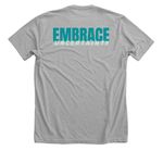 Struggle Into Strength Tees, a Athletic Heather Premium Unisex Tee (back-view)