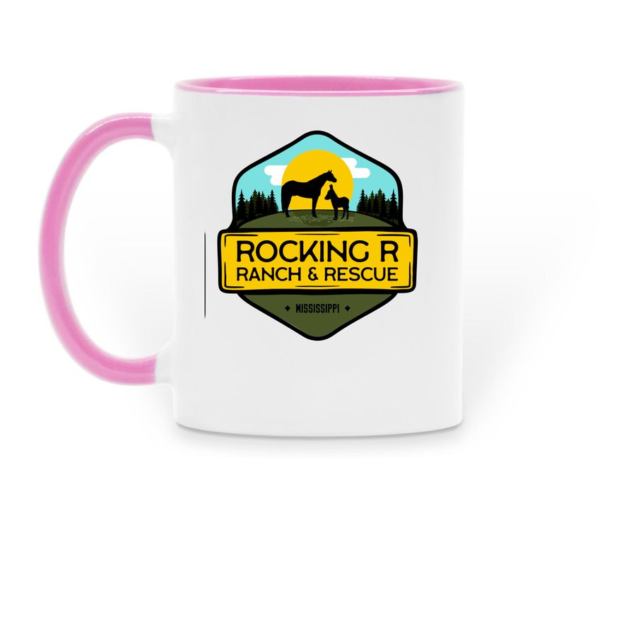 Miracle mug&nbsp;, a Pink Two-Tone Ceramic Mug (back-view)