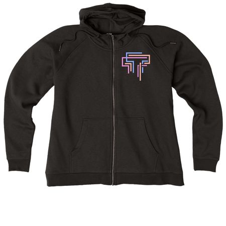 Still the Same Love (with logo), a Deep Black Allmade Women?s Organic CVC Zip-Up Hoodie