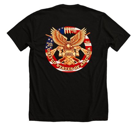 Ohio2026, a Solid Black Blend Premium Unisex Tee
