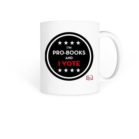 Get Out the Reading Vote!, a White Coffee Mug
