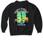 Dawn Patrol Swimming&nbsp;, a Black Gildan Softstyle Pullover Hoodie (back-view)