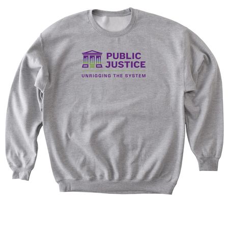 Unrigging the System - Full Color, a Sport Grey Softstyle Crewneck Sweatshirt