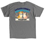 Volunteer Appreciation, a Charcoal Classic Unisex Tee (back-view)