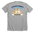 Volunteer Appreciation, a Athletic Heather Premium Unisex Tee (back-view)