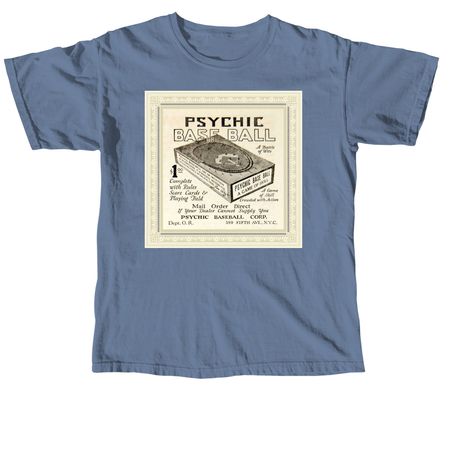 Psychic Baseball, a Blue Jean Comfort Colors Unisex Tee