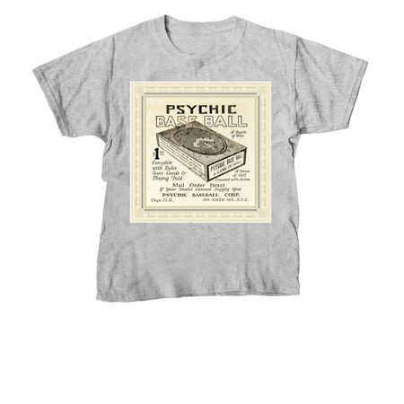Psychic Baseball, a Sport Grey Youth Unisex Tee