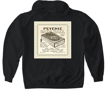 Psychic Baseball, a Black Gildan Softstyle Pullover Hoodie
