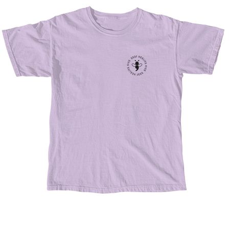 Limited Edition: Please Stay, a Orchid Comfort Colors Unisex Tee (back-view)