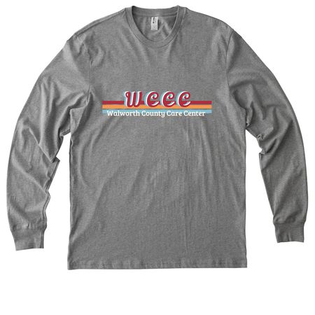 WCCC, a Granite Grey Heather Allmade Organic Cotton Long Sleeve Tee