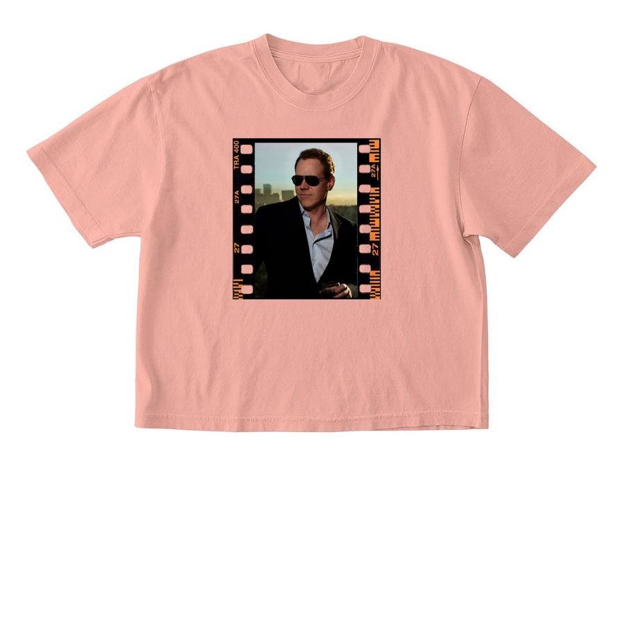 Bret Easton Ellis, a Peachy Comfort Colors Boxy Tee