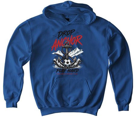 Drop Anchor, a Royal Softstyle Youth Pullover Hoodie