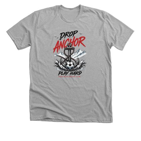 Drop Anchor, a Athletic Heather Premium Unisex Tee