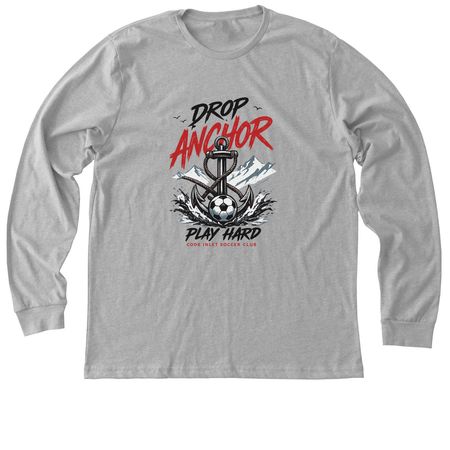 Drop Anchor, a Athletic Heather Premium Long Sleeve Tee