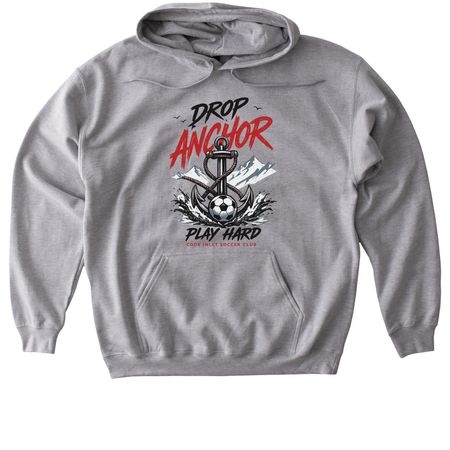 Drop Anchor, a Sport Grey Gildan Softstyle Pullover Hoodie
