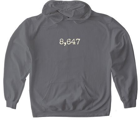 8,647, a Charcoal Gildan Softstyle Pullover Hoodie