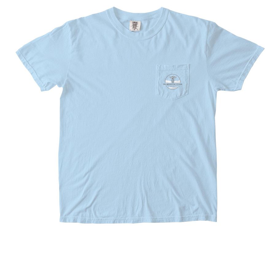 Birthstone Pocket Tee, a Chambray Comfort Colors Pocket Tee