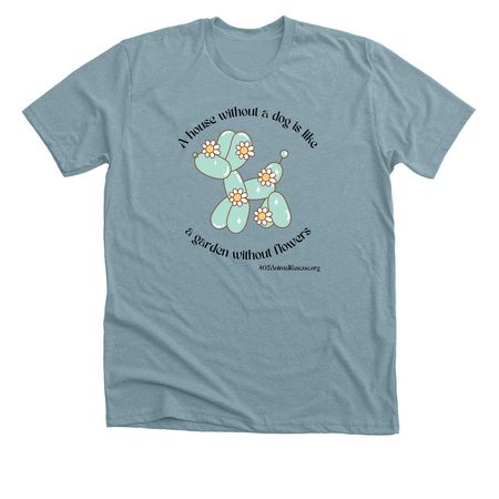 Flowers - 405AR, a Heather Blue Lagoon Premium Unisex Tee