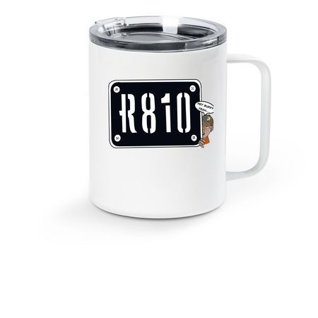 Travel, a White Stainless Steel Travel Mug