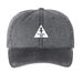 Reversed TGRC Hats, a Black Printed Pigment Dye Baseball Cap