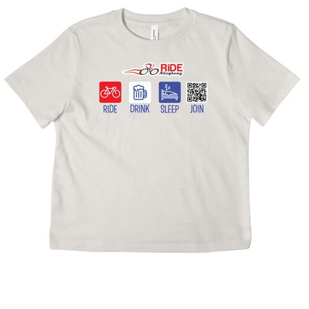 Ride-Drink-Sleep LIGHT COLORS, a Vintage White Women's Heavyweight Tee