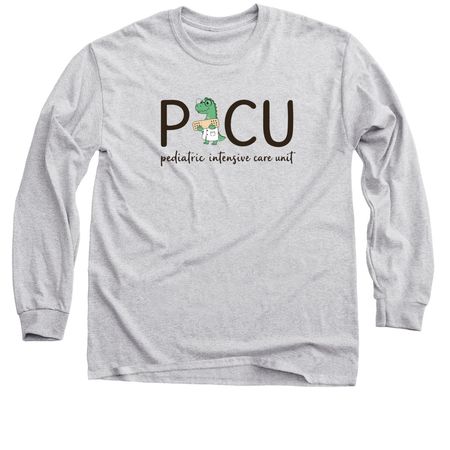 PICU Dino, a Sport Grey Classic Long Sleeve Tee