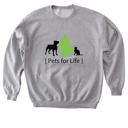 PFL_BlackAndGreenLogo, a Sport Grey Softstyle Crewneck Sweatshirt
