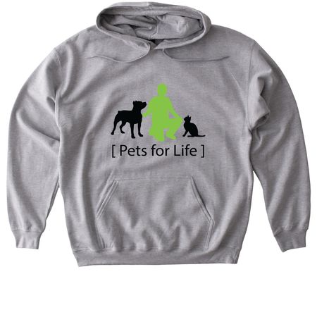 PFL_BlackAndGreenLogo, a Sport Grey Gildan Softstyle Pullover Hoodie