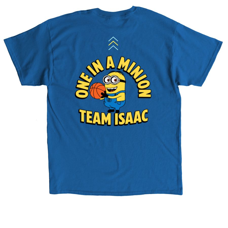 Isaac's Despicable Crew, a Royal Classic Unisex Tee (back-view)