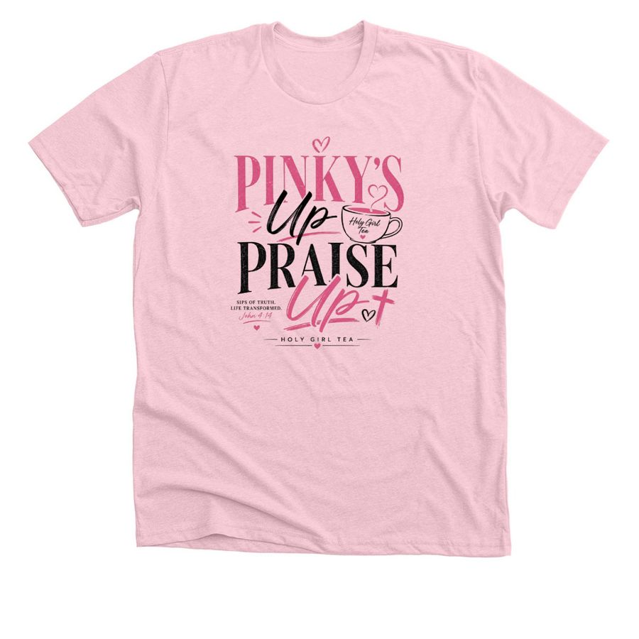 Holy Girl Tea, a Heather Pink Premium Unisex Tee