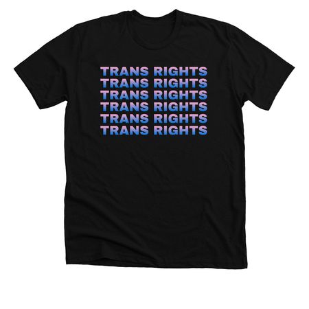 TRANS RIGHTS COLLECTION, a Solid Black Blend Premium Unisex Tee