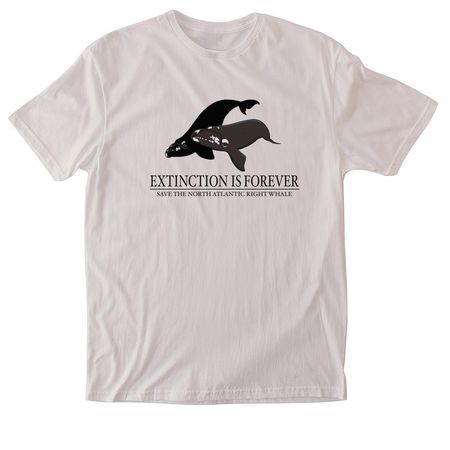 Save the North Atlantic Right Whales, a Ice Grey Softstyle Cotton Tee