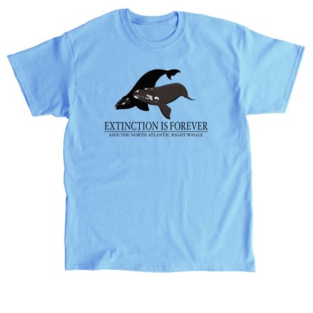 Save the North Atlantic Right Whales, a Carolina Blue Classic Unisex Tee