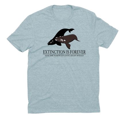 Save the North Atlantic Right Whales, a I Like You Blue Allmade Eco Triblend Unisex Tee