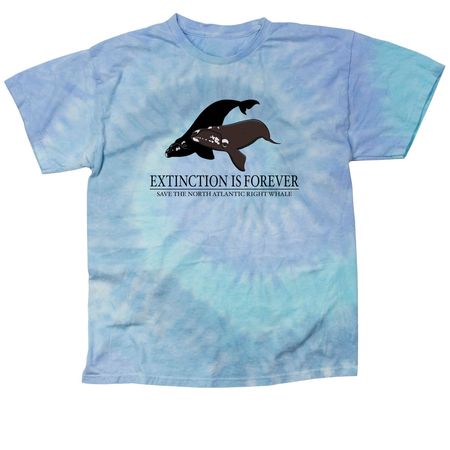 Save the North Atlantic Right Whales, a Lagoon Classic Tie Dye Tee