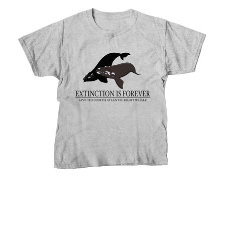 Save the North Atlantic Right Whales, a Sport Grey Youth Unisex Tee