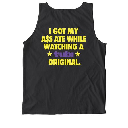 Tubi Pride Merch Official, a Black Comfort Colors Tank Top