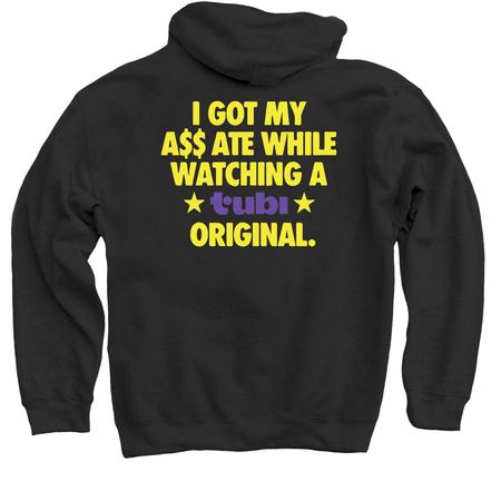 Tubi Pride Merch Official, a Black Pullover Hoodie
