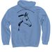 PIPSQUEAK, a Carolina Blue Pullover Hoodie (back-view)