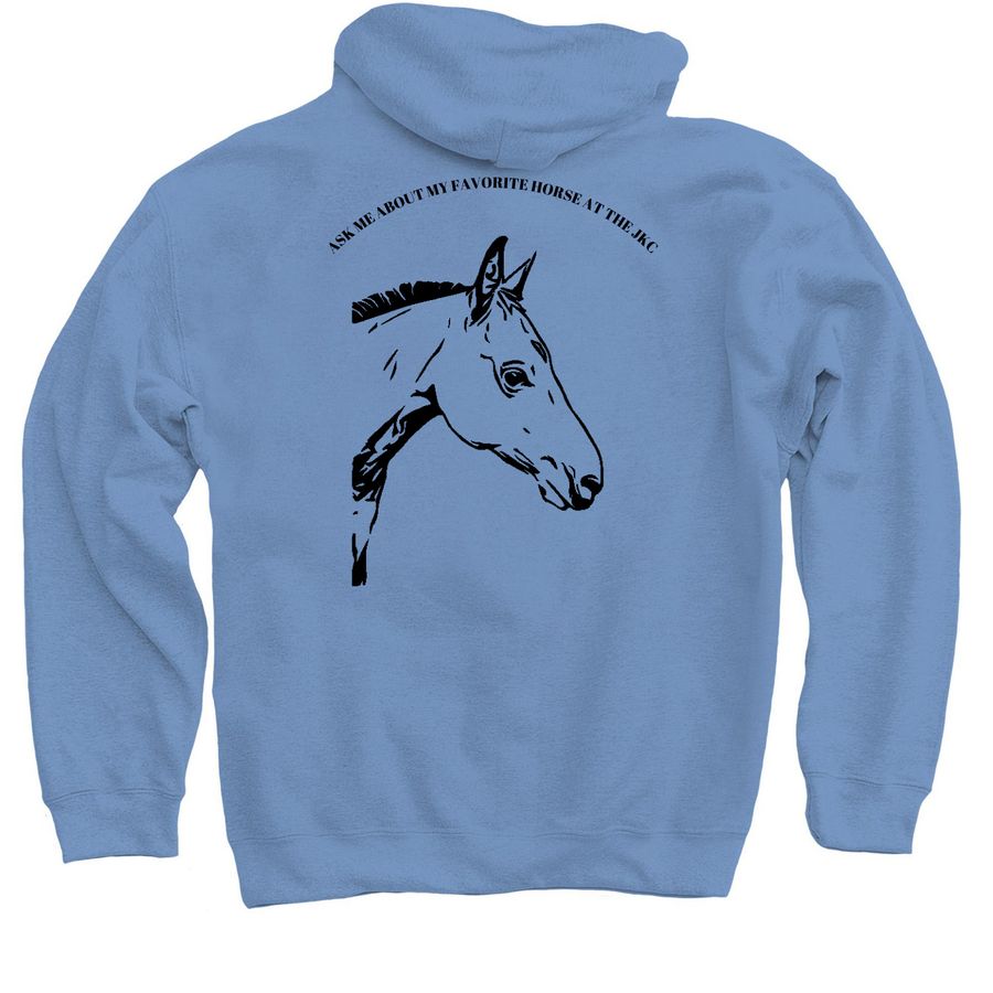 PIPSQUEAK, a Carolina Blue Pullover Hoodie (back-view)