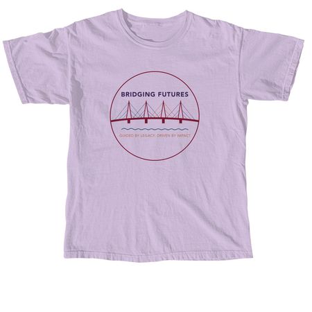 Bridging Futures, a Orchid Comfort Colors Unisex Tee